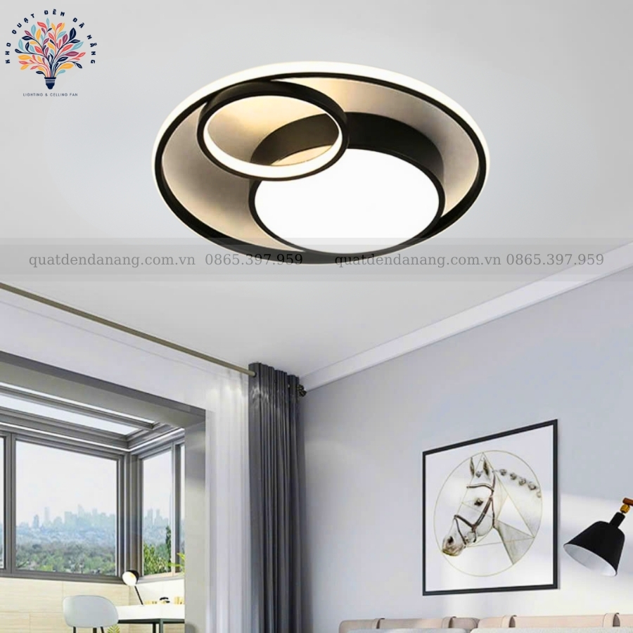 Đèn Ốp Trần Đen Trắng 573